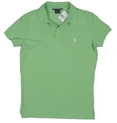 NEW Polo Ralph Lauren Womens Polo Shirt! M *Slim Fit* *Weathered Light Green*