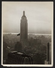 EMPIRE STATE BUILDING 1931 New York City Icon Original News Photo 8 x 10 Type 1