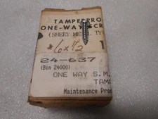 100 Pieces 6 X 1/2" One Way Steel Round Head Tamper Proof Sheet Metal Screws #5