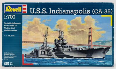 Revell 05111 USS Indianapolis CA-35 Modellbausatz 1:700 Kreuzer Schiff NEU OVP