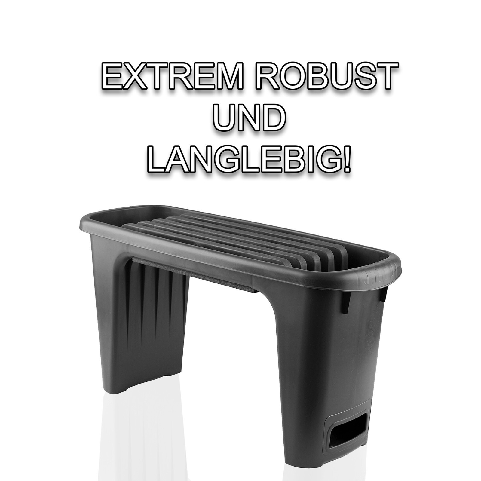 2in1 Gartenhocker Kniebank Garten Hocker Knieschoner Sitzbank