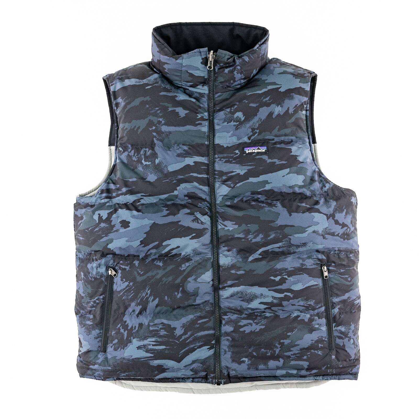 Full Zip Canvas Pockets Puffer Camo | eBay