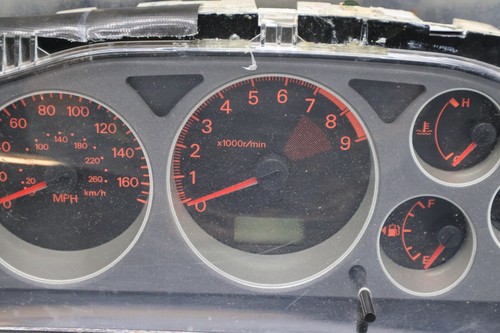 2003 MITSUBISHI LANCER EVOLUTION 8 GSR EVO8 OEM INSTRUMENT GAUGE CLUSTER #677 - Picture 4 of 11