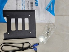 Metal 2.5 to 3.5 SSD or HDD mount  data cable. New with mini-screws included.