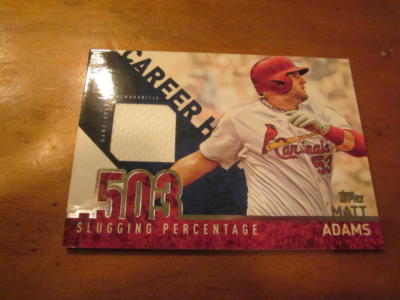 Matt Adams St Louis Cardinals 2015 Topps jersey Card Mint