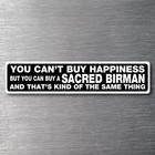 Buy a Sacred Birman sticker quality water/fade proof vinyl cat kitten