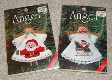 Leisure Arts Christmas Angel Counted Cross Stitch Kits - Brand New - So Cute 