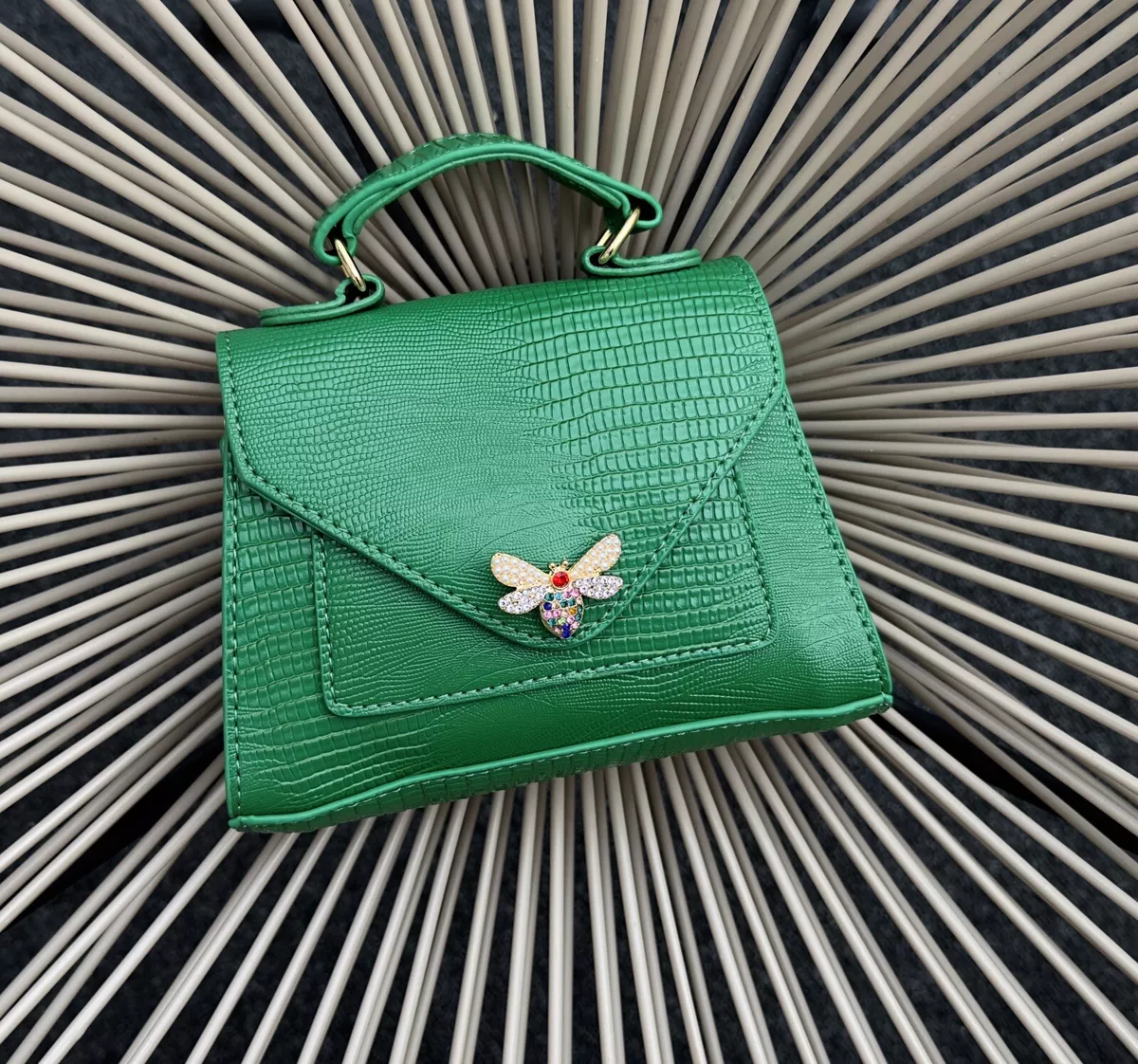 Small green crossbody best sale bag