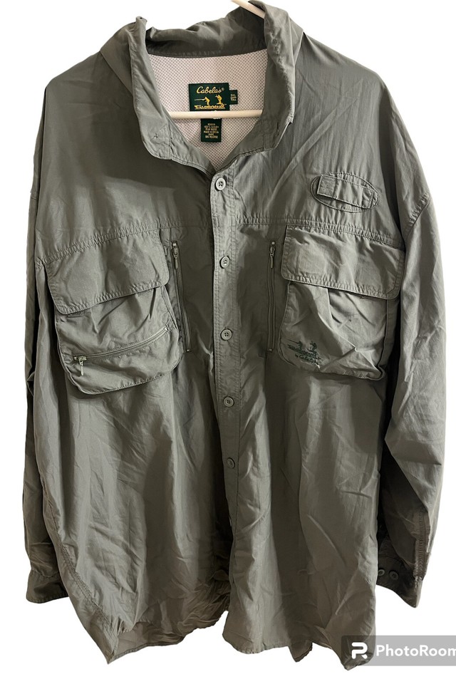 Cabelas Guidewear Fishing Shirt 3XL Tall Long Sleeve Vented Outdoor