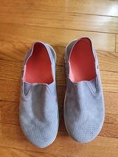 Women's Spenco Siesta Convertible Slip-On Gray Suede Shoes Sz 7/EUC