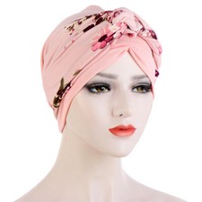 African Women Braid Twist Knot Turban Bonnet Chemo Cap Muslim Hair Loss Wrap Hat
