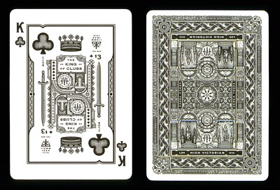 1 x Spielkarte Theory11 High Victorian - King of Clubs ZT 39
