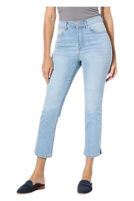 DG2 by Diane Gilman Coolmax Stretch Denim Essential Crop Jean Chambray