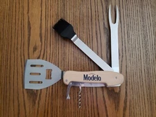 Modelo-branded summer BBQ kit and Modelo-branded summer grilling apron [NIB]