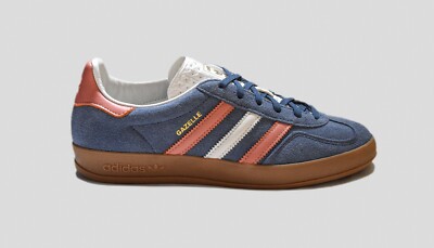 ADIDAS Gazelle Indoor Blau/Weiß/Ton Größen 4 4,5 5 6 8 8,5 9 9,5 10 11 IG1640