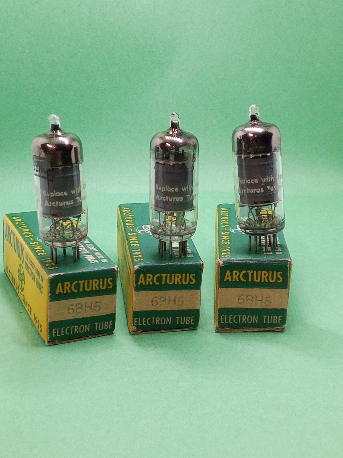 3Vintage Tested Strong Matching Numbers Arcturus 6BH6 Vacuum Tube TV7