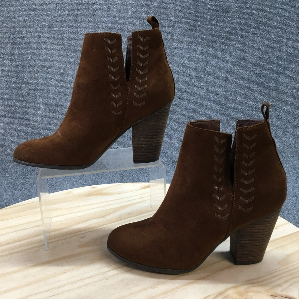 Carlos by Carlos Santana Botas Mujer 7 M Haley Botín Marrón Tela Tacones Foto 2 de 4