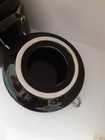 Black Ceramic Canister w/ Bail Lid & Wooden Scoop / Spoon — photo 6