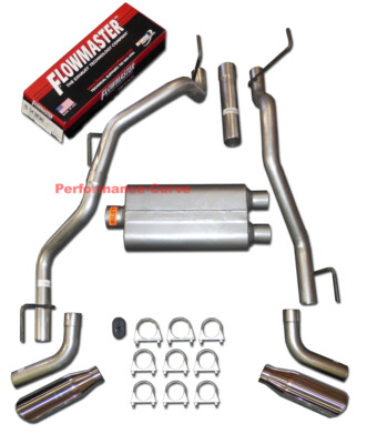 Catback Dual Exhaust SideExit Flowmaster 50 Delta Flow Fits 09-24 Dodge Ram Hemi