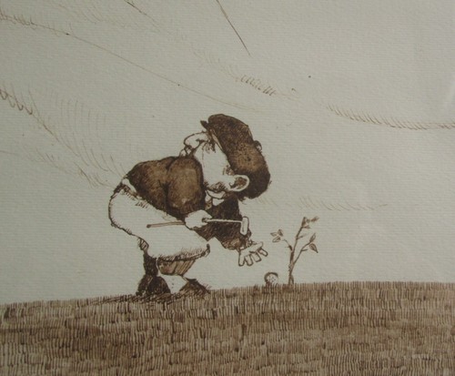 Gary Patterson: "The Judgement" Single Colour Sepia Print Golf Cartoon Cheating - 第 3/8 張圖片