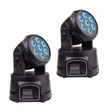 BETOPPER DJ Lights Moving Head, 7x8W RGBW DJ Lights, Sound Activated/DMX Ligh...