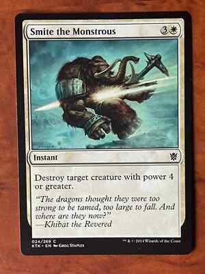 Smite the Monstrous MTG Magic the Gathering Card NM Near Mint KTK