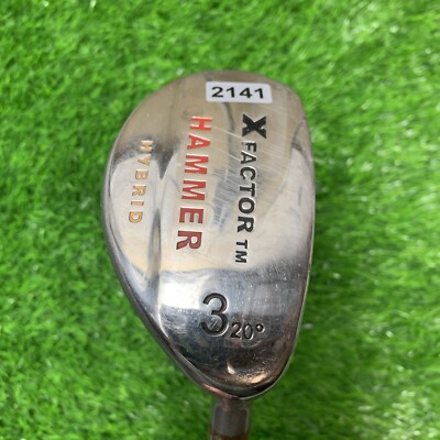 Hammer X Factor 3 Hybrid 20° Unmarked Flex Graphite Shaft RH.(NO GRIP). 2141