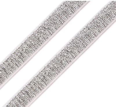 1-3m elastisches Trägerband teilsLurex 10-20mmbreit gold silber schwarz blau wei