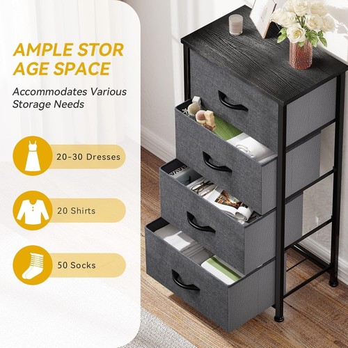 Organizador De Ropa De Tocador De 4 Niveles Para Pasillo De Dormitorio NEW US.. - Picture 5 of 8
