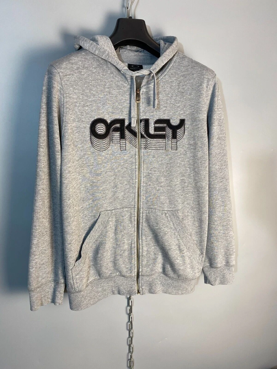 Vintage Y2k Oakley Full Zip Hoodie Jumper Size S