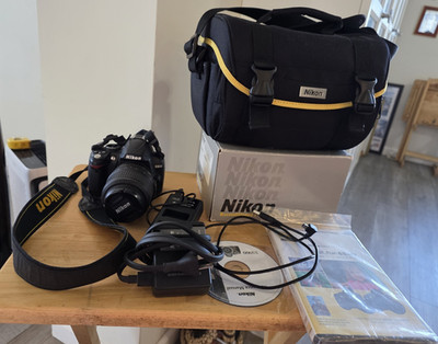  Reconditioned By NIKON D D3000 Camera Lot in Box Lots Of Access.Great Condition