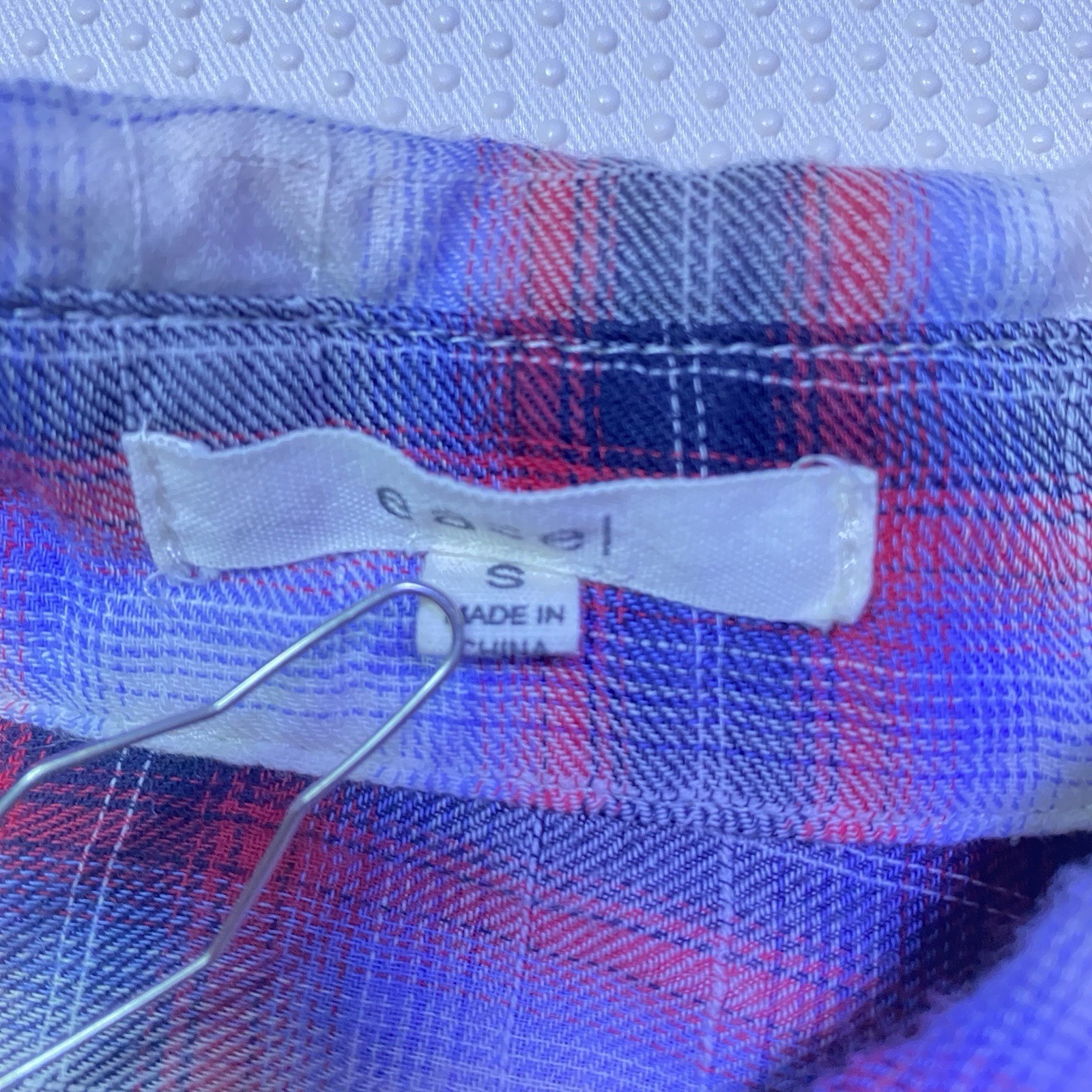 Easel Patchwork Gauzy Oversized Boho Button Up Sh… - image 13