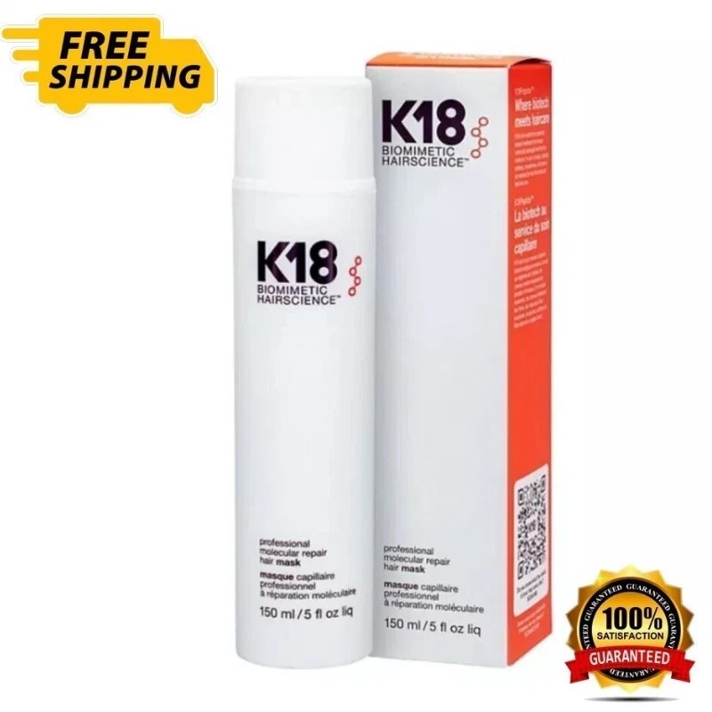 K18 Biomimetic Hairscience Leave-in Molecular Repair Hair Mask- 150ml/5oz Sealed