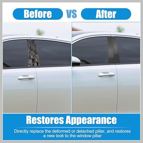 6 Pcs Car Pillar Post Side Door Window Cover Trim for Kia Optima 2011-2015 