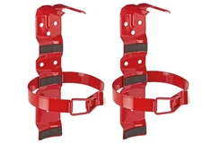 Two Fire Extinguisher Bracket - 5 lb. Standard Vehicle Mount - Red