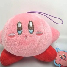 Kirby Plush Toy with Tag, Small Size, Star Allies Series, Used, Strap