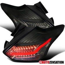 Fit 2015-2018 Ford Focus Hatchback Smoke Led Tail Lights Brake Lamps Leftright