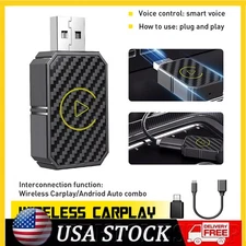 Wireless USB CarPlay Adapter Wireless Carplay Dongle For iPhone Apple Plug &Play