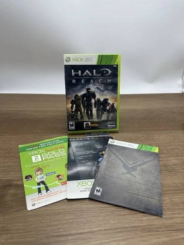 Halo: Reach RH Microsoft Xbox 360 EX+NM cond disc COMPLETE-!