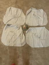 Bed Bath & Beyond Set Of 4 Silver Gray Dining Room Seat Covers