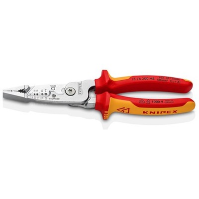 Knipex 13 76 200 ME SB Wire Stripper metrisch verchromt poliert