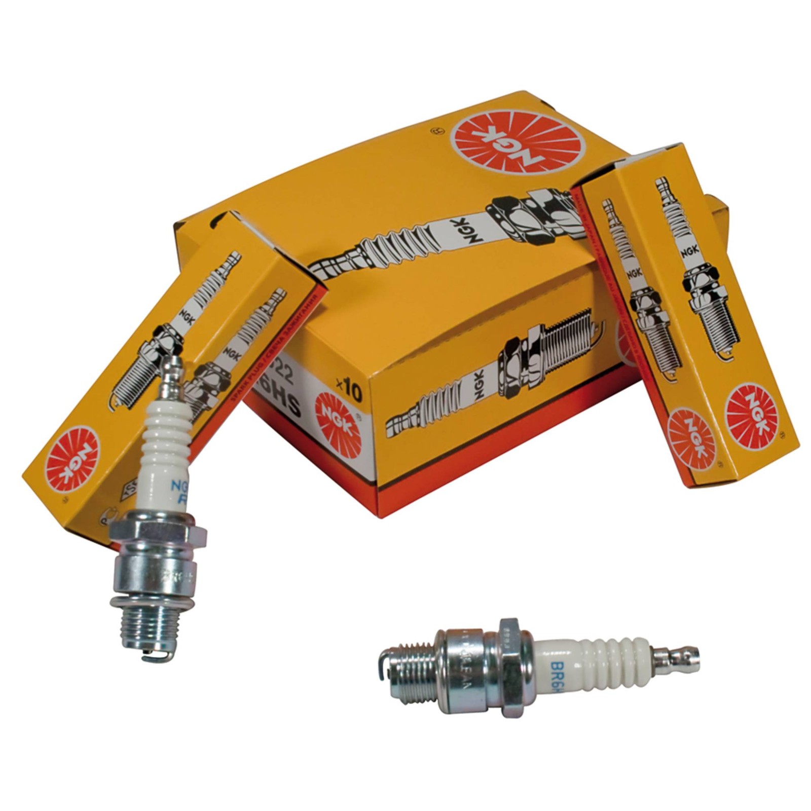 Spark Plug 10-Pack NGK BR6HS 3922 W7AC Subaru EY20 SP170 Husqvarna