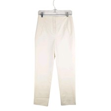 Veronica Beard Stila Pants Size 4 Off White Ankle Trouser NWT 448