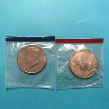 1990 P&D Kennedy Half Dollars UNC  Mint Cello   FREE SHIP    **SEE PICS