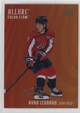 2025-26 Upper Deck Allure Color Flow Red Orange Ryan Leonard #CF-6 17sq