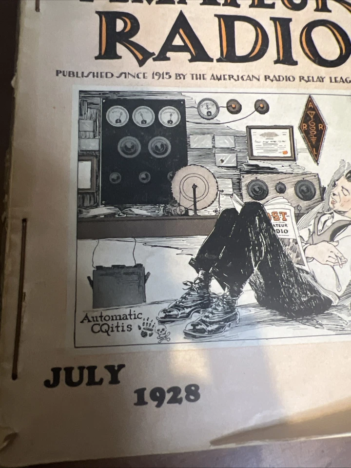 QST Amateur Radio Lot Of 6 Bound Together July, August Sept Oct Nov Dec 1928 - Image 3 of 4