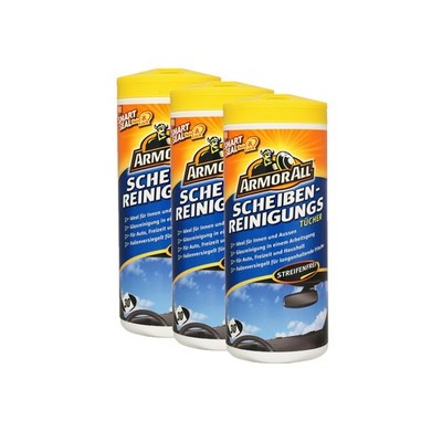 3 x ARMOR ALL KFZ Scheibenreinigung Tücher 30 Stück Auto Scheiben Glas