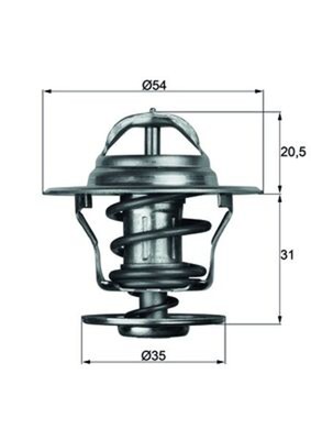 MAHLE Thermostat Kühlmittel TX 13 92D für OPEL VOLVO V70 850 S40 OMEGA S70 960 1