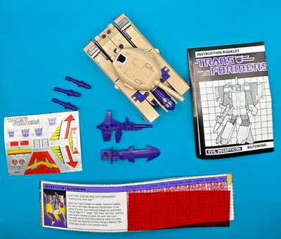 1985 BLITZWING 100% COMPLETE TECH SPEC G1 TRANSFORMERS UNUSED HIGH GRADE