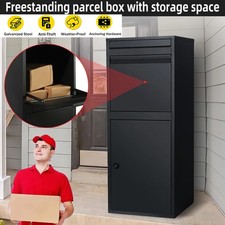 Extra Large Parcel Delivery Drop Box Lockable Outdoor Storage Letter Post Box UK